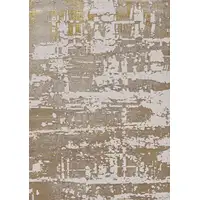 Photo of Ivory or Gold Polypropylene or Polyester Rug