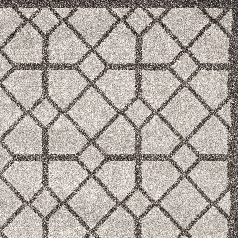 Ivory or Grey Polypropylene Rug Photo 1