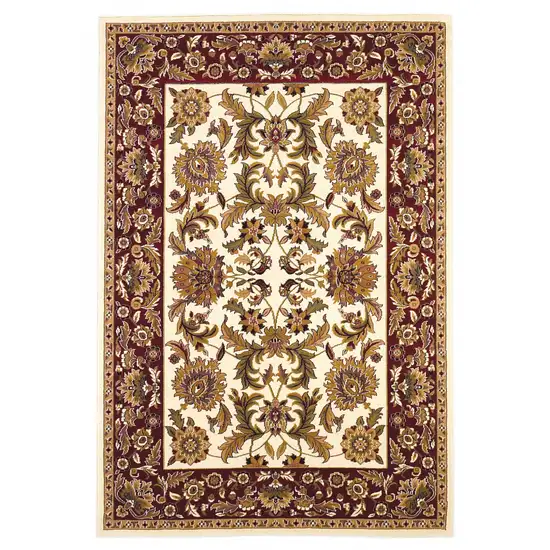 Ivory or Red Renaissance Inspired Area Rug Photo 1