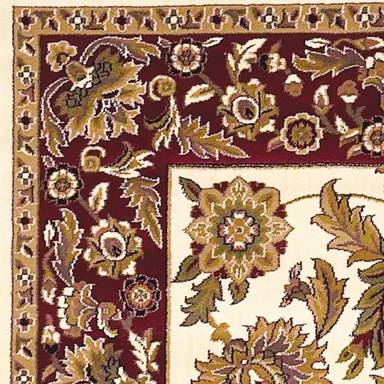 Ivory or Red Renaissance Inspired Area Rug Photo 2