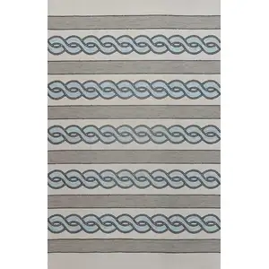 Photo of Ivory or Spa Braid Design UV Treated Area Rug