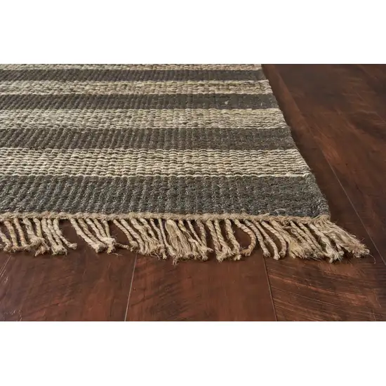 Jute Slate Ivory Area Rug Photo 6