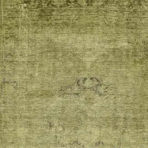 Photo of Khaki Brown And Taupe Oriental Washable Indoor Outdoor Area Rug