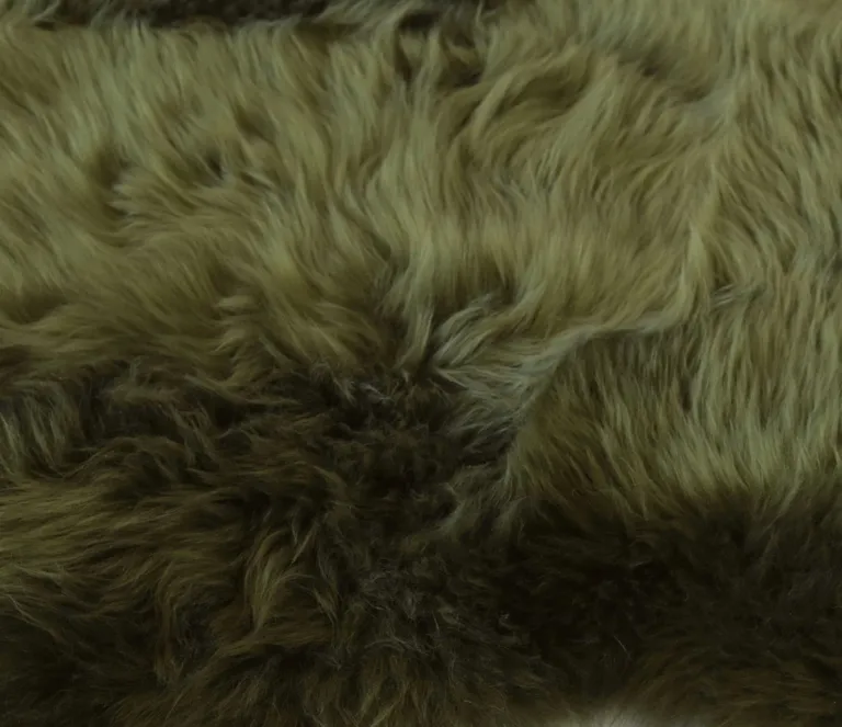 Khaki Green  New Zealand Natural Sheepskin Rug Photo 2