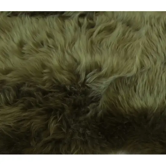 Khaki Green  New Zealand Natural Sheepskin Rug Photo 2