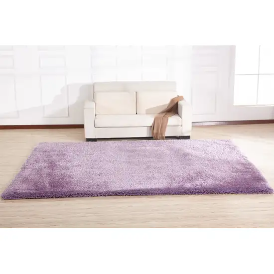 Lavender Shag Hand Tufted Area Rug Photo 6