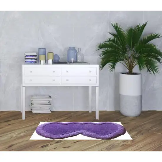 Lavender Shag Hand Tufted Area Rug Photo 2