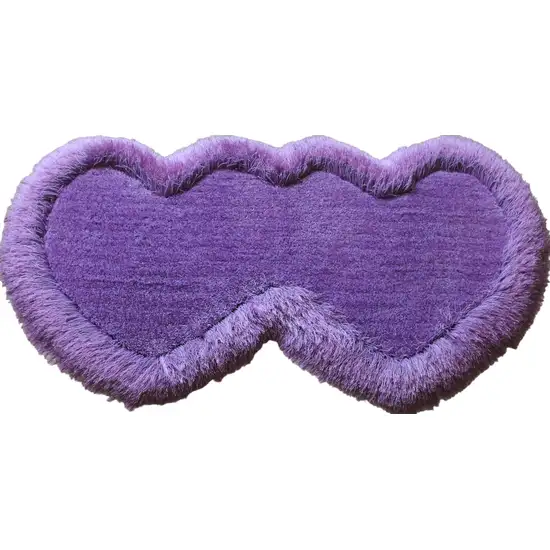 Lavender Shag Hand Tufted Area Rug Photo 1