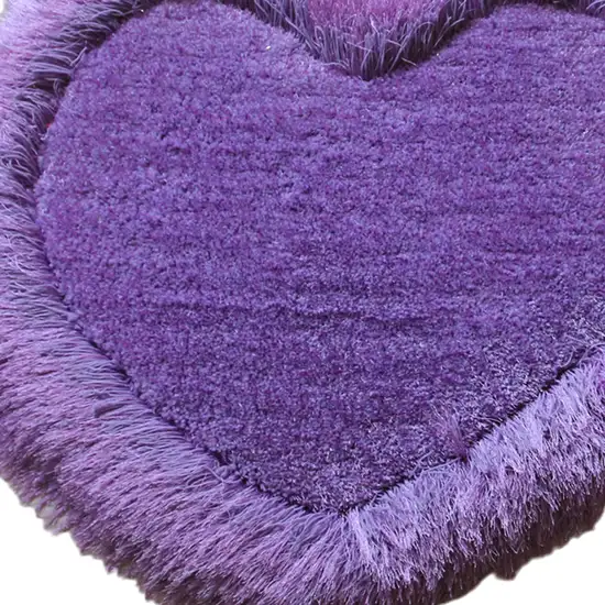 Lavender Shag Hand Tufted Area Rug Photo 6