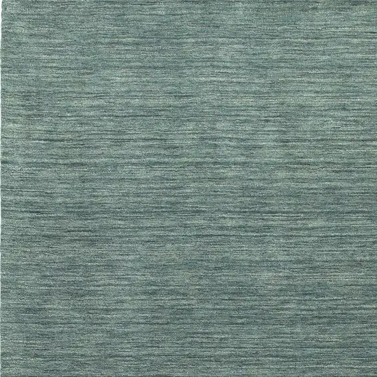 Light Blue Wool Hand Tufted Area Rug Photo 6