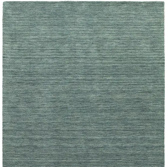 Light Blue Wool Hand Tufted Area Rug Photo 4