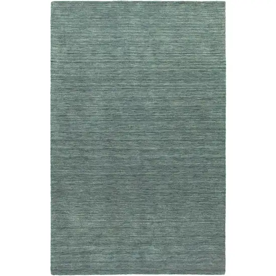 Light Blue Wool Hand Tufted Area Rug Photo 2