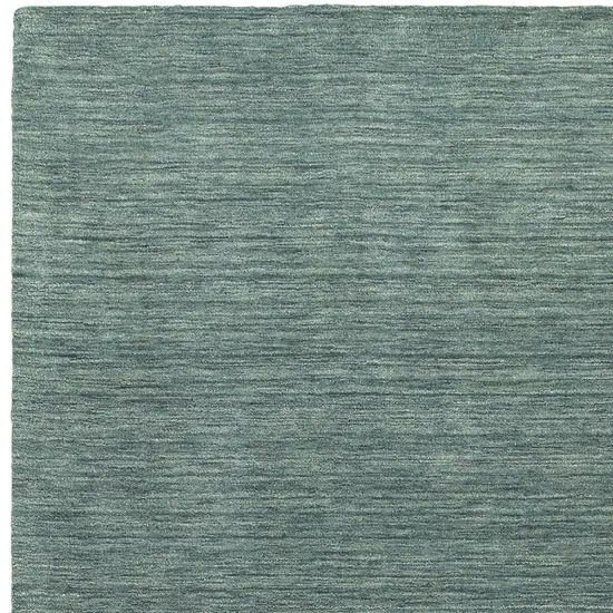 Light Blue Wool Hand Tufted Area Rug Photo 5