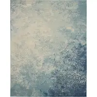 Photo of Light Blue and Ivory Abstract Sky Area Rug