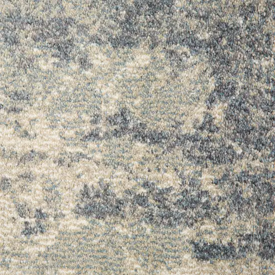 Light Gray Abstract Power Loom Area Rug Photo 7