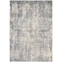 Photo of Light Gray Abstract Power Loom Area Rug