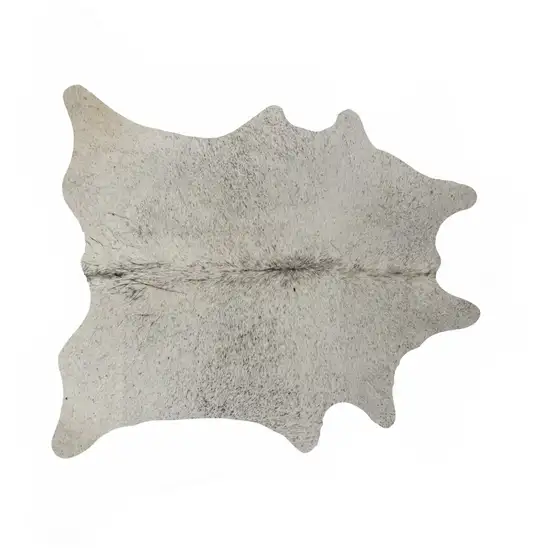 Light Gray Cowhide Hand Knotted Area Rug Photo 1