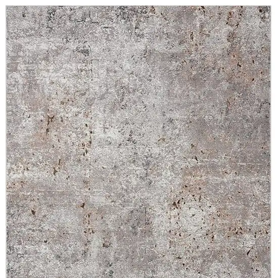 Light Gray Modern Abstract Area Rug Photo 4