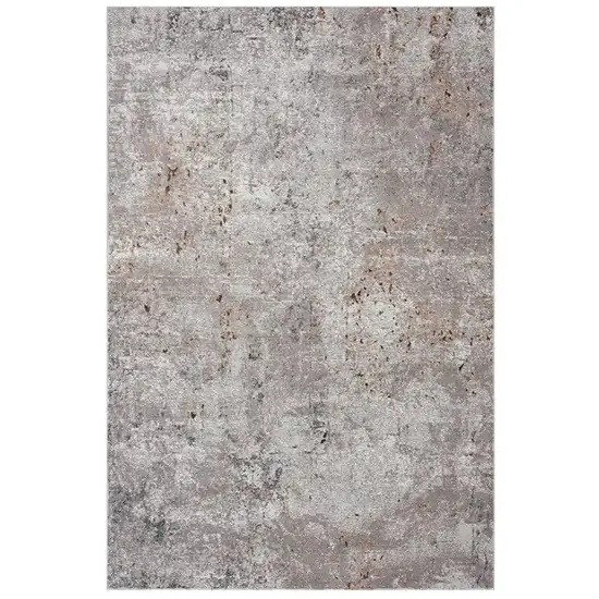 Light Gray Modern Abstract Area Rug Photo 1