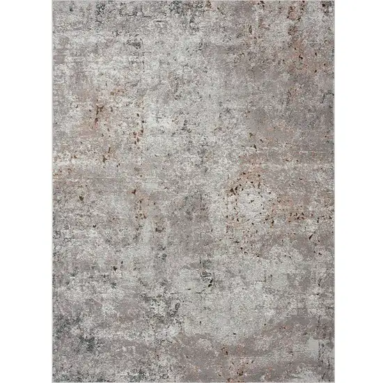 Light Gray Modern Abstract Area Rug Photo 1