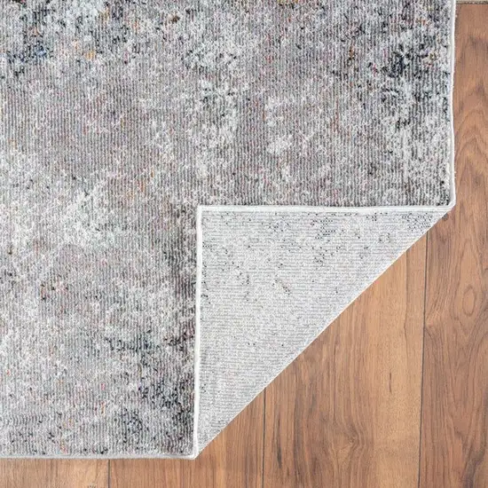 Light Gray Modern Abstract Area Rug Photo 3