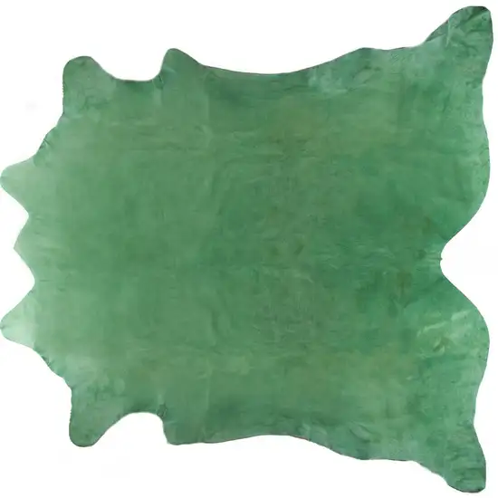 Green Cowhide Cowhide Area Rug Photo 5