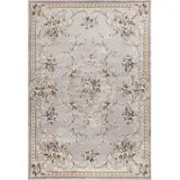 Photo of Light Grey Floral Indoor Area Rug