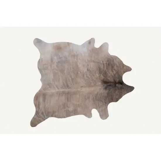Light Taupe and Brown Exotic Cowhide  Rug Photo 2