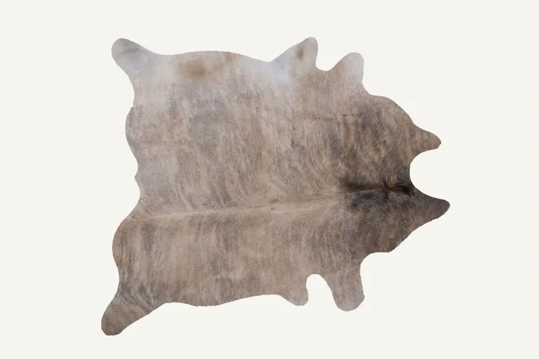 Light Taupe and Brown Exotic Cowhide  Rug Photo 2