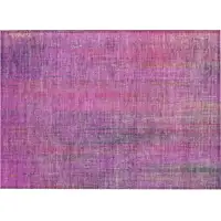 Photo of Lilac Striped Washable Non Skid Indoor Outdoor Area Rug