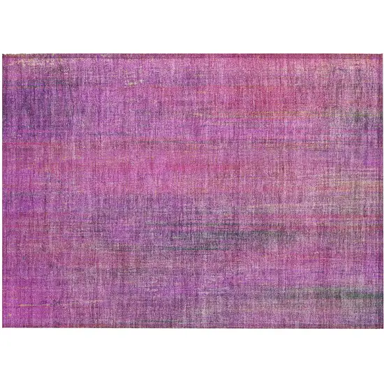 Lilac Striped Washable Non Skid Indoor Outdoor Area Rug Photo 2