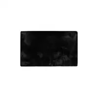 Photo of Luxe Faux Rabbit Fur Rectangular Rug    - Black