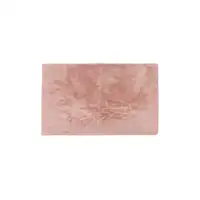 Photo of Luxe Faux Rabbit Fur Rectangular Rug    - Blush Pink