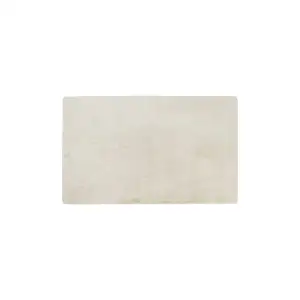 Photo of Luxe Faux Rabbit Fur Rectangular Rug 3 x 5   - Ivory