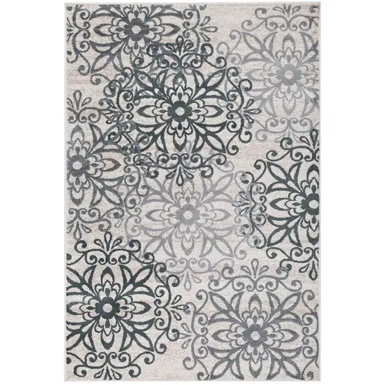 Medallion Power Loom Stain Resistant Area Rug Photo 1