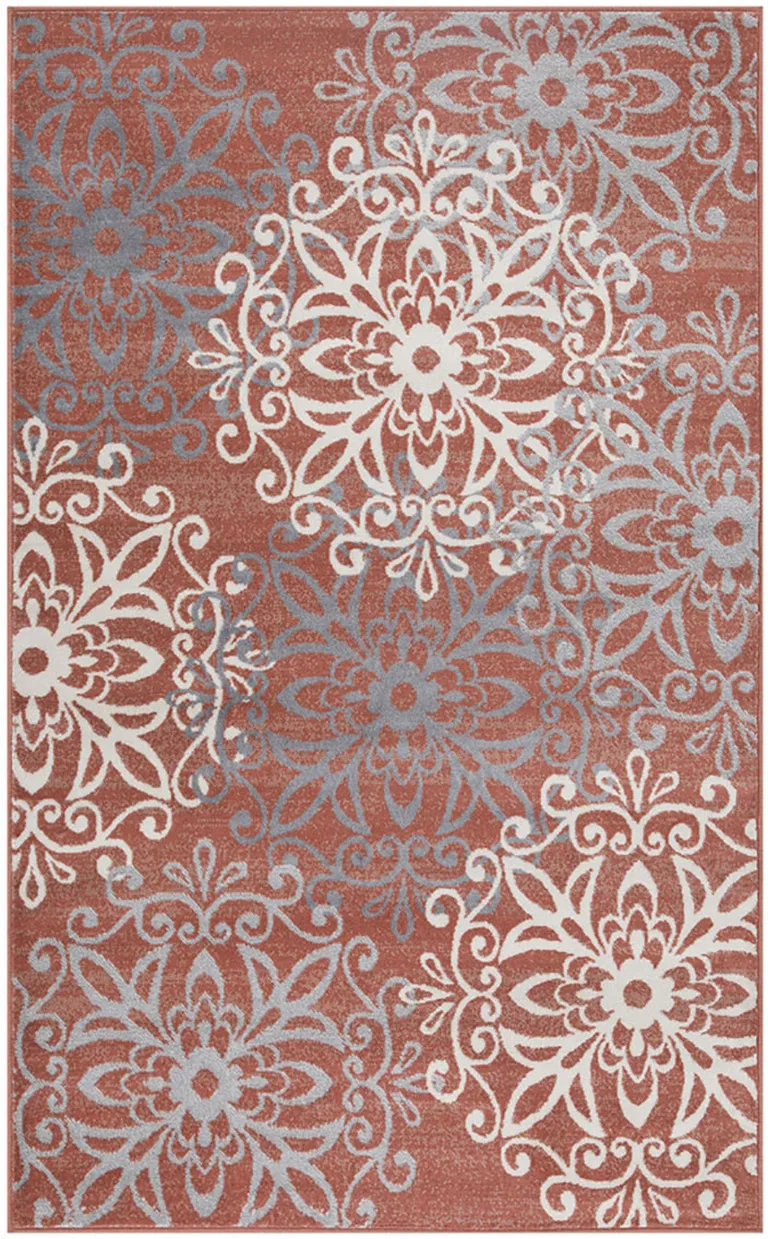 Medallion Power Loom Stain Resistant Area Rug Photo 1