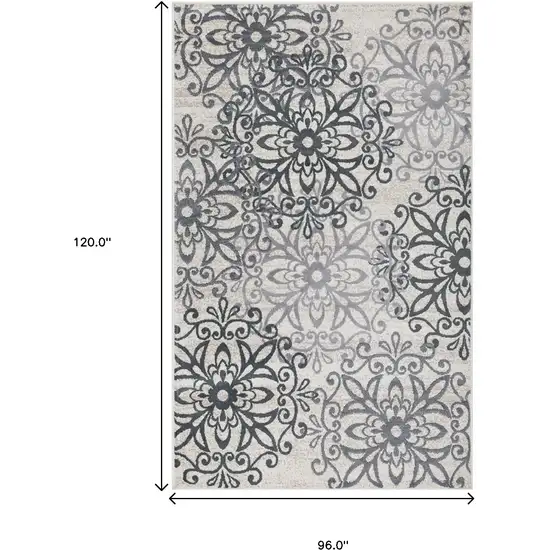 Medallion Power Loom Stain Resistant Area Rug Photo 7