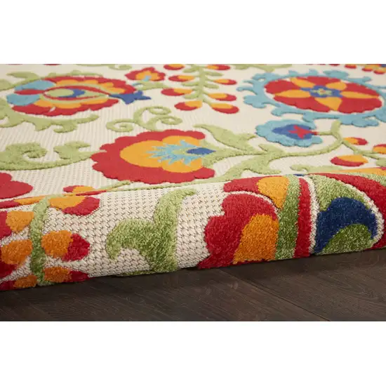 Multicolor Floral Indoor Outdoor Area Rug Photo 5