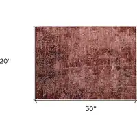 Photo of Merlot Abstract Washable Non Skid Indoor Outdoor Area Rug