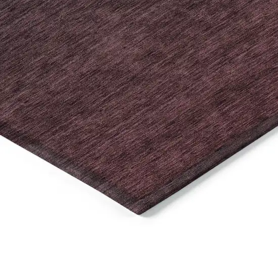 Merlot And Charcoal Abstract Washable Indoor Outdoor Area Rug Photo 5