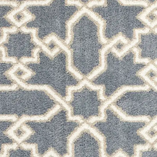 Microfiber Slate Blue Area Rug Photo 7