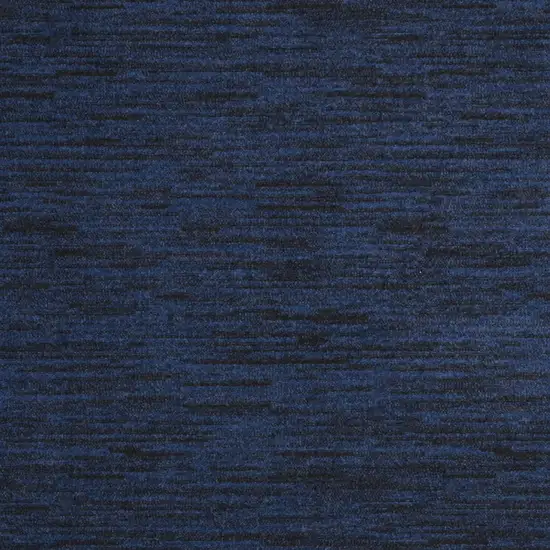 Midnight Blue Stain Resistant Indoor Outdoor Area Rug Photo 4