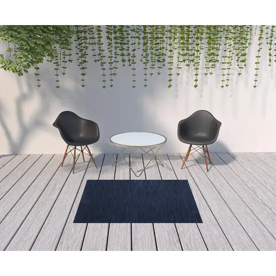 Midnight Blue Non Skid Indoor Outdoor Area Rug Photo 2