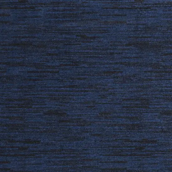 Midnight Blue Stain Resistant Indoor Outdoor Area Rug Photo 4