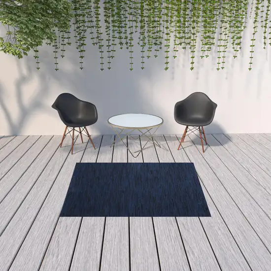 Midnight Blue Non Skid Indoor Outdoor Area Rug Photo 2