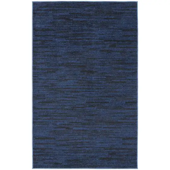 Midnight Blue Non Skid Indoor Outdoor Area Rug Photo 1