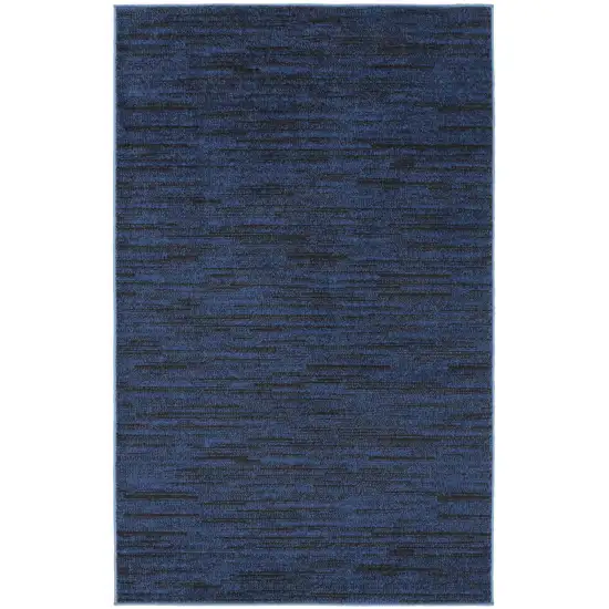 Midnight Blue Non Skid Indoor Outdoor Area Rug Photo 2