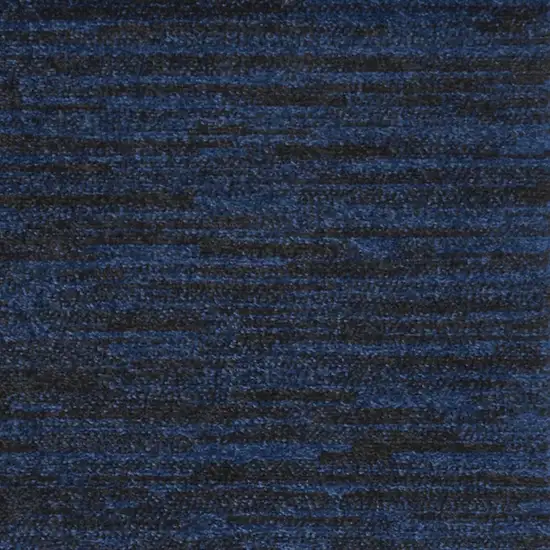 Midnight Blue Non Skid Indoor Outdoor Runner Rug Photo 3