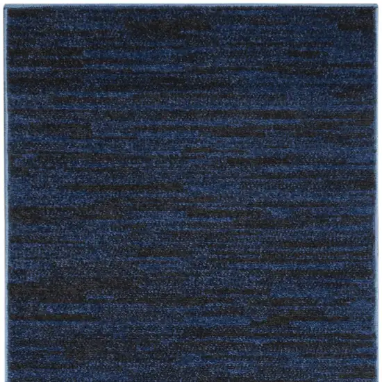 Midnight Blue Non Skid Indoor Outdoor Runner Rug Photo 4