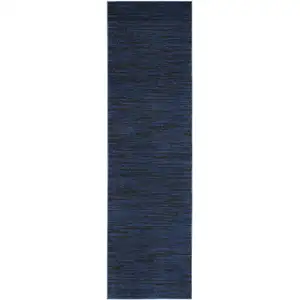 Photo of Midnight Blue Non Skid Indoor Outdoor Runner Rug